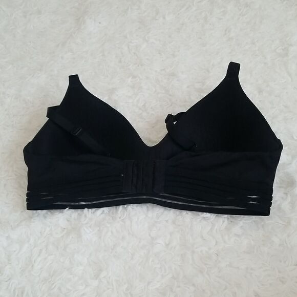 Ambrielle Black Bra Sz Large - Picture 4 of 7